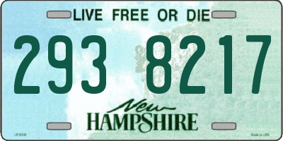 NH license plate 2938217