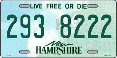 NH license plate 2938222