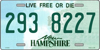 NH license plate 2938227