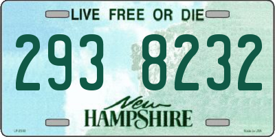 NH license plate 2938232