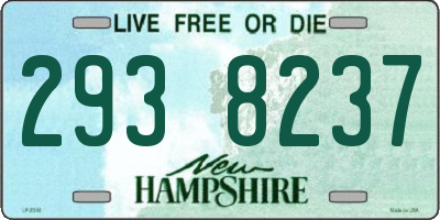 NH license plate 2938237