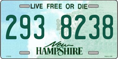 NH license plate 2938238