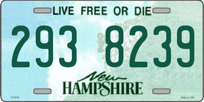 NH license plate 2938239