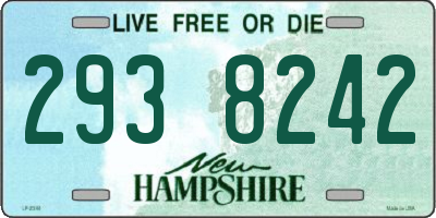 NH license plate 2938242