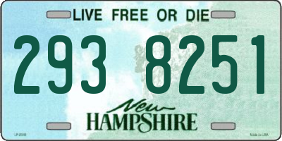 NH license plate 2938251