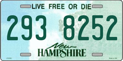NH license plate 2938252