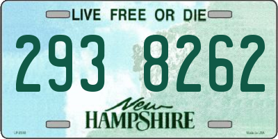 NH license plate 2938262