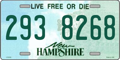 NH license plate 2938268