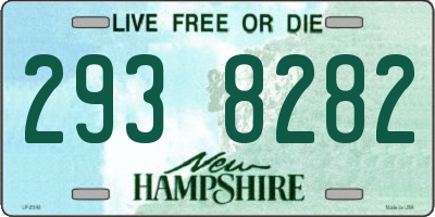 NH license plate 2938282