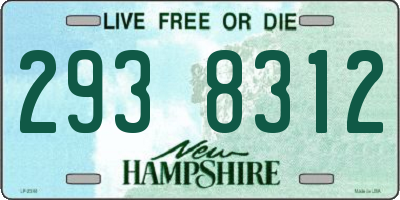 NH license plate 2938312