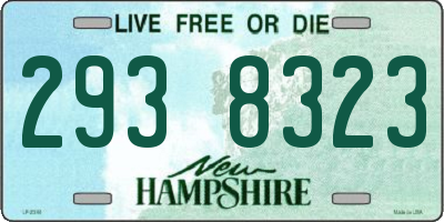 NH license plate 2938323