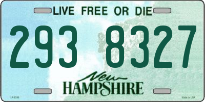NH license plate 2938327