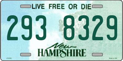 NH license plate 2938329