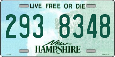 NH license plate 2938348