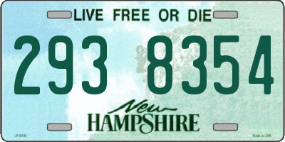 NH license plate 2938354