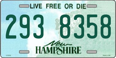 NH license plate 2938358