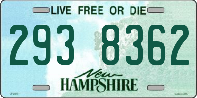 NH license plate 2938362