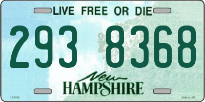 NH license plate 2938368
