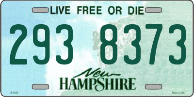 NH license plate 2938373