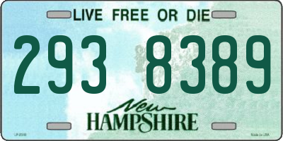 NH license plate 2938389