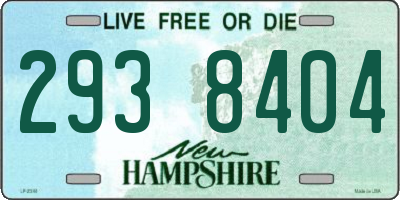 NH license plate 2938404