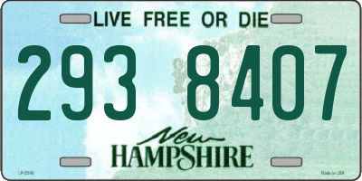 NH license plate 2938407