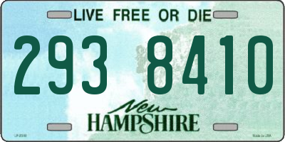 NH license plate 2938410