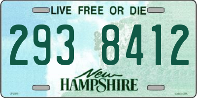 NH license plate 2938412