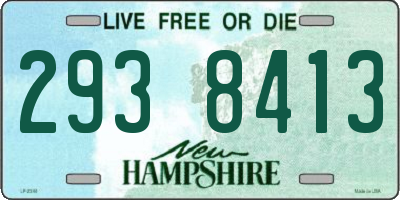 NH license plate 2938413
