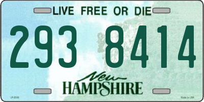 NH license plate 2938414
