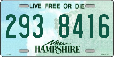 NH license plate 2938416