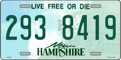 NH license plate 2938419