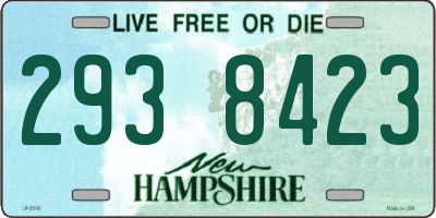 NH license plate 2938423