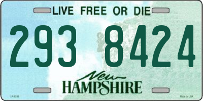 NH license plate 2938424