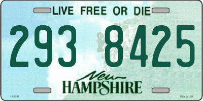 NH license plate 2938425