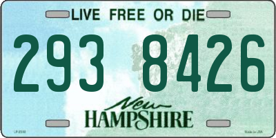 NH license plate 2938426