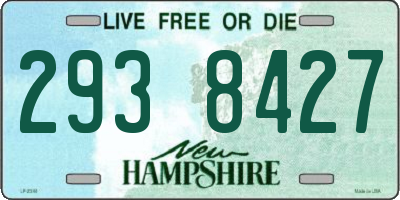 NH license plate 2938427