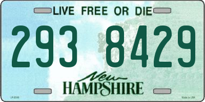 NH license plate 2938429