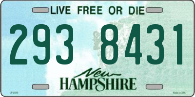 NH license plate 2938431