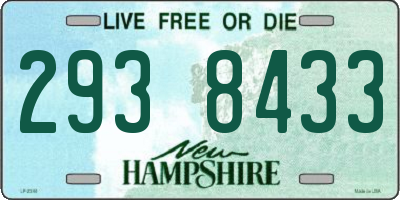 NH license plate 2938433