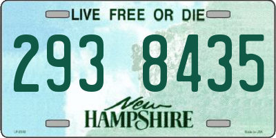 NH license plate 2938435