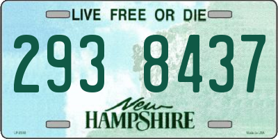 NH license plate 2938437