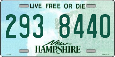 NH license plate 2938440