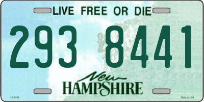 NH license plate 2938441