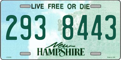NH license plate 2938443