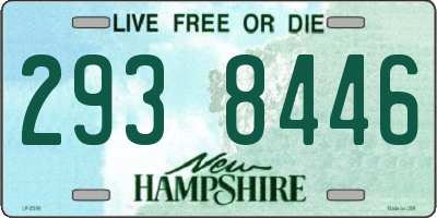 NH license plate 2938446