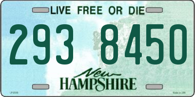 NH license plate 2938450