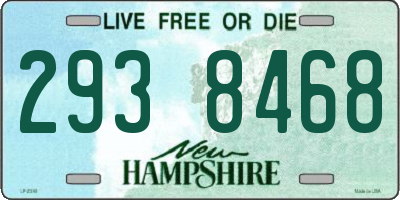 NH license plate 2938468