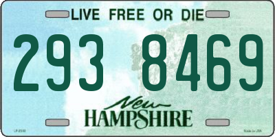 NH license plate 2938469
