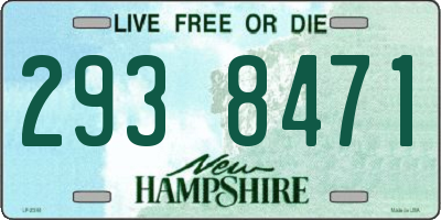 NH license plate 2938471